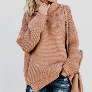 Turtleneck sweater camel color! Pictures posted